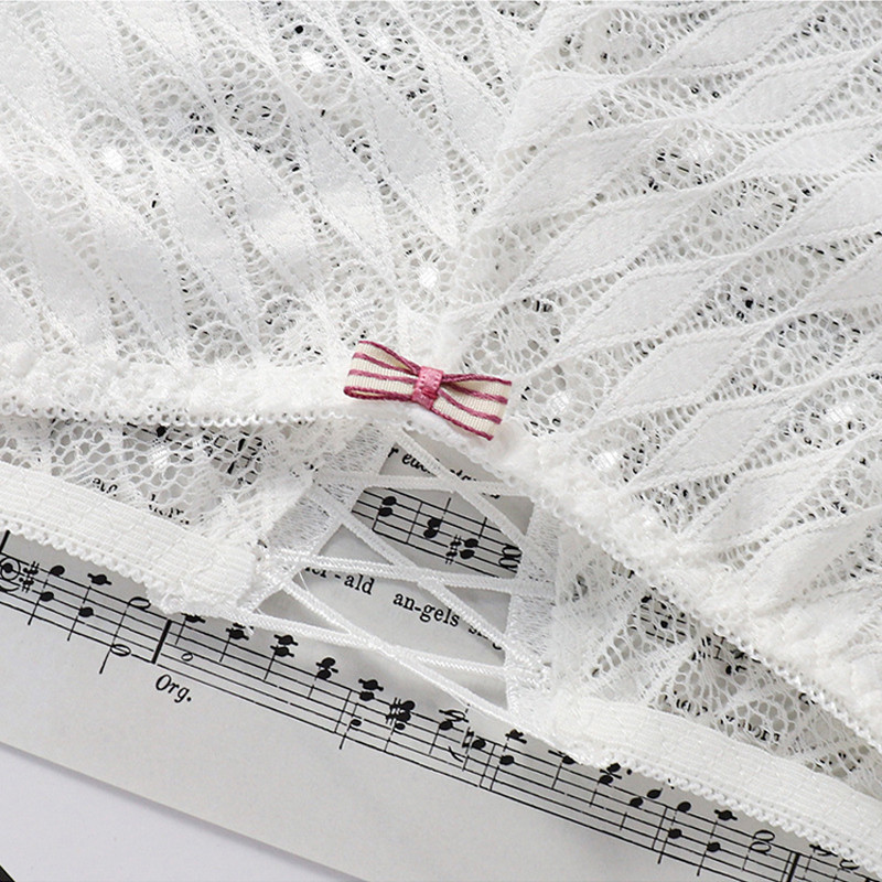 Felinus jaunas sieviešu mežģīņu biksītes Seksīgas biksītes ar zemu vidukli, dobas apakšbikses vienkrāsainas apakšveļas ērta sieviešu apakšveļa