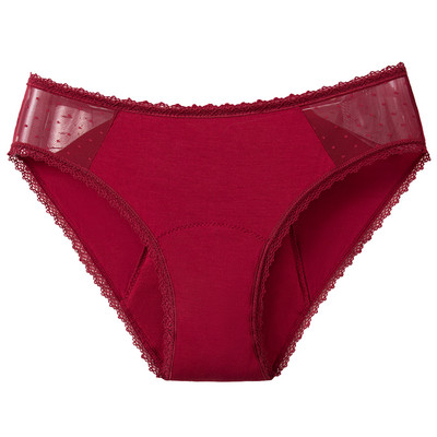 Dropship 4 straturi Chiloți menstruali rezistenti la scurgeri pentru femei Perioada fiziologică Lenjerie de corp Slip antibacterieni Pantaloni respirabili