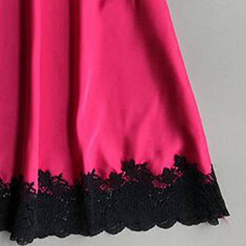 Seksīga Sarkana sieviešu Mini halāts Naktsveļa Naktskrekls Naktskrekls Suspensijas svārki Guļambikses viskozes bez piedurknēm sievietēm M-XXL