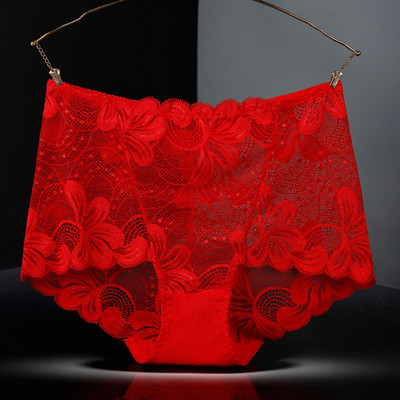 Sieviešu seksīga, dobu mežģīņu apakšveļa ar augstu vidukli Lieliska elastība, caurspīdīga kokvilnas kājstarpes briestām sievietēm, elpojošiem, plāniem bikses