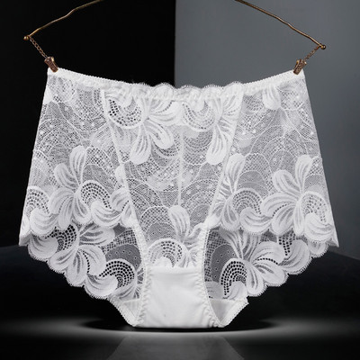 Sieviešu seksīga, dobu mežģīņu apakšveļa ar augstu vidukli Lieliska elastība, caurspīdīga kokvilnas kājstarpes briestām sievietēm, elpojošiem, plāniem bikses