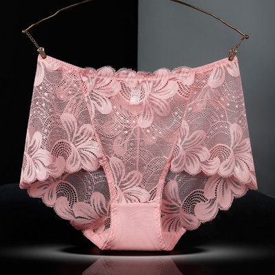 Sieviešu seksīga, dobu mežģīņu apakšveļa ar augstu vidukli Lieliska elastība, caurspīdīga kokvilnas kājstarpes briestām sievietēm, elpojošiem, plāniem bikses