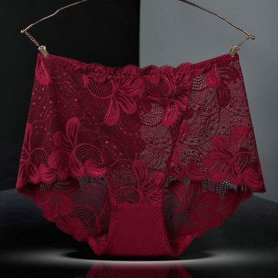 Sieviešu seksīga, dobu mežģīņu apakšveļa ar augstu vidukli Lieliska elastība, caurspīdīga kokvilnas kājstarpes briestām sievietēm, elpojošiem, plāniem bikses