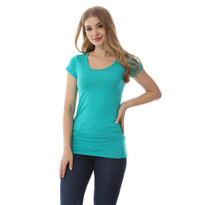 Ljetna majica za trudnice Jednobojna majica za trudnice Meka i rastezljiva ženska odjeća za trudnice od viskoze