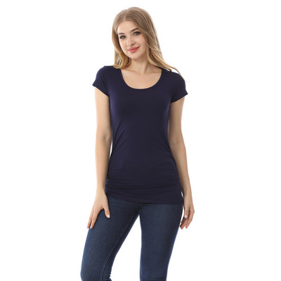 Ljetna majica za trudnice Jednobojna majica za trudnice Meka i rastezljiva ženska odjeća za trudnice od viskoze