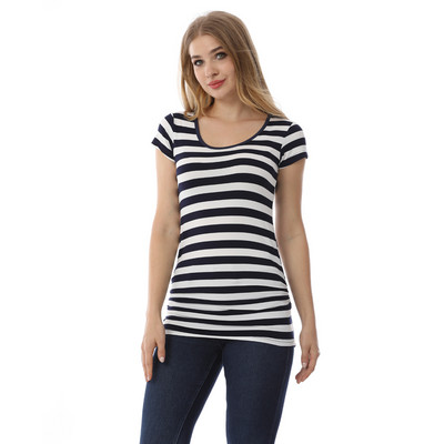 Ljetna majica za trudnice Jednobojna majica za trudnice Meka i rastezljiva ženska odjeća za trudnice od viskoze