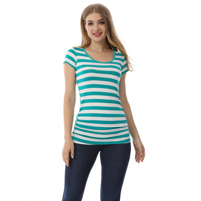 Ljetna majica za trudnice Jednobojna majica za trudnice Meka i rastezljiva ženska odjeća za trudnice od viskoze