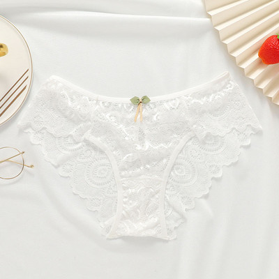 Felinus Nove gaćice Žensko čipkasto donje rublje Seksi gaćice niskog struka Jednobojne izdubljene gaćice Bešavno udobno žensko donje rublje