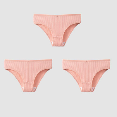 TrowBridge 3TK/komplekt Naiste aluspüksid Puuvillane Seksikas Aluspesu Naiste Triibuline Hingavad püksid Lihtne Hubane Pesu Sport Aluspüksid