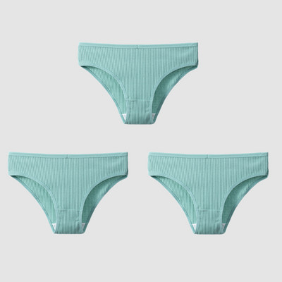 TrowBridge 3TK/komplekt Naiste aluspüksid Puuvillane Seksikas Aluspesu Naiste Triibuline Hingavad püksid Lihtne Hubane Pesu Sport Aluspüksid