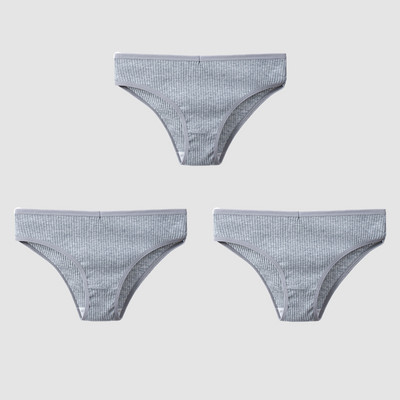 TrowBridge 3TK/komplekt Naiste aluspüksid Puuvillane Seksikas Aluspesu Naiste Triibuline Hingavad püksid Lihtne Hubane Pesu Sport Aluspüksid