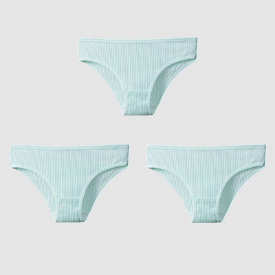 TrowBridge 3TK/komplekt Naiste aluspüksid Puuvillane Seksikas Aluspesu Naiste Triibuline Hingavad püksid Lihtne Hubane Pesu Sport Aluspüksid