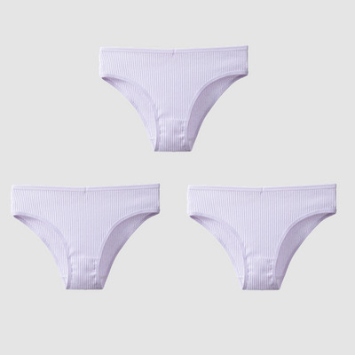 TrowBridge 3TK/komplekt Naiste aluspüksid Puuvillane Seksikas Aluspesu Naiste Triibuline Hingavad püksid Lihtne Hubane Pesu Sport Aluspüksid