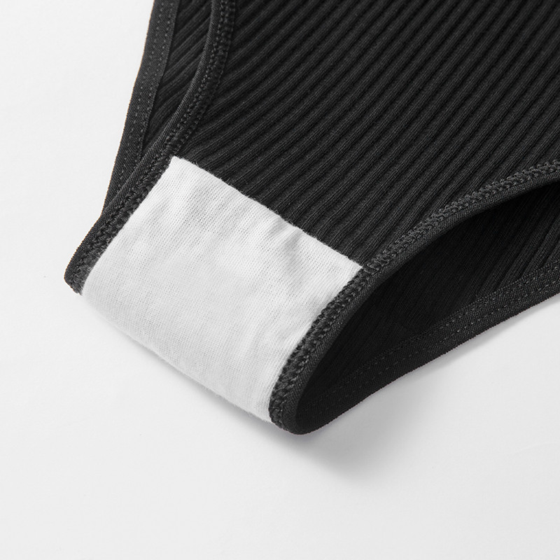 TrowBridge 3TK/komplekt Naiste aluspüksid Puuvillane Seksikas Aluspesu Naiste Triibuline Hingavad püksid Lihtne Hubane Pesu Sport Aluspüksid