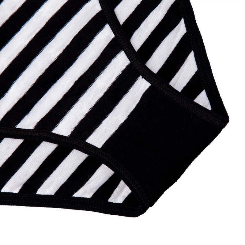 Chiloți din bumbac pentru femei Slip pentru fete Ms.cotton lenjerie de corp bikini lenjerie sexy Slip de damă sexy lenjerie de corp cu dungi pentru femeie 3 buc/set