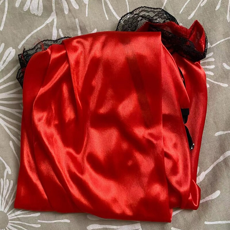 Lenjerie de noapte sexy pentru femei Lenjerie de noapte din satin de mătase Rochie fără mâneci Pijamale Cămașă de noapte Lenjerie de noapte marimea confortabilă