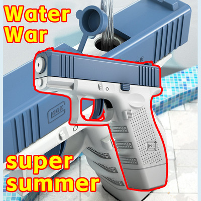 Új nyári vízipisztoly játékok robbanás pisztoly nagynyomású, erős töltő víz Automata vízpermet gyerekjáték felnőtteknek
