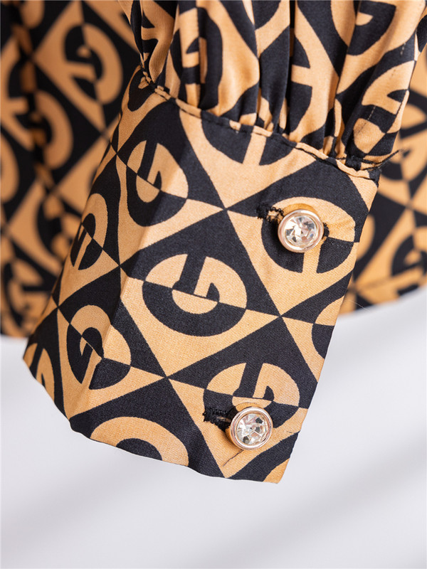 Vintage hosszú ujjú női blúz alkalmi nyomtatott ing túlméretezett koreai divatos masnis szalag felső új tavaszi nyár ősz 2024