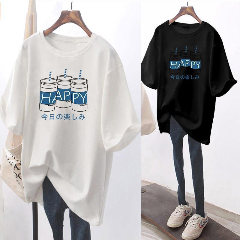 Majica kratkih rukava s kratkim rukavima za trudnice slatkog stila za dojilje Ljetna široka odjeća za trudnice