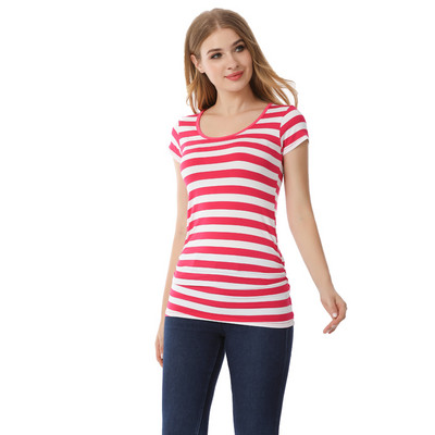 Vasaras krekls grūtniecēm sievietēm liela izmēra krekls ar īsām piedurknēm vienkrāsains mīksts viskozes audums