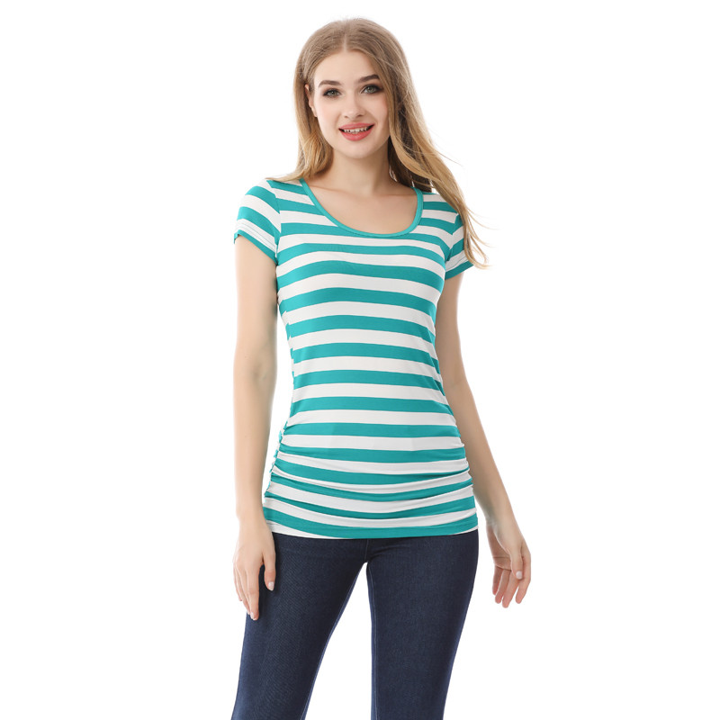 Vasaras krekls grūtniecēm sievietēm liela izmēra krekls ar īsām piedurknēm vienkrāsains mīksts viskozes audums