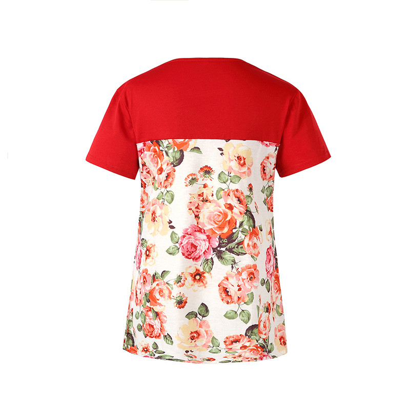 Grūtnieču kleita ar īsām piedurknēm T-krekls ar apdruku apaļš kakla