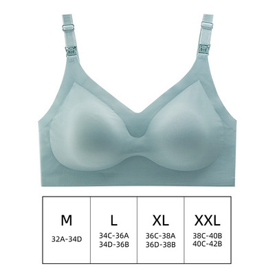 Īpaši plānas lāzergriešanas sieviešu barošanas krūšturis Bezšuvju, noņemami, polsterēti zīdīšanas krūšturi lielizmēra Push Up grūtnieču atbalsta krūšturis