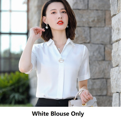 Ljetna uredska ženska radna odjeća 2021. Bluza Ženska gornja odjeća OL Formalni dizajni uniformi Poslovna košulja za žene veće veličine 5XL