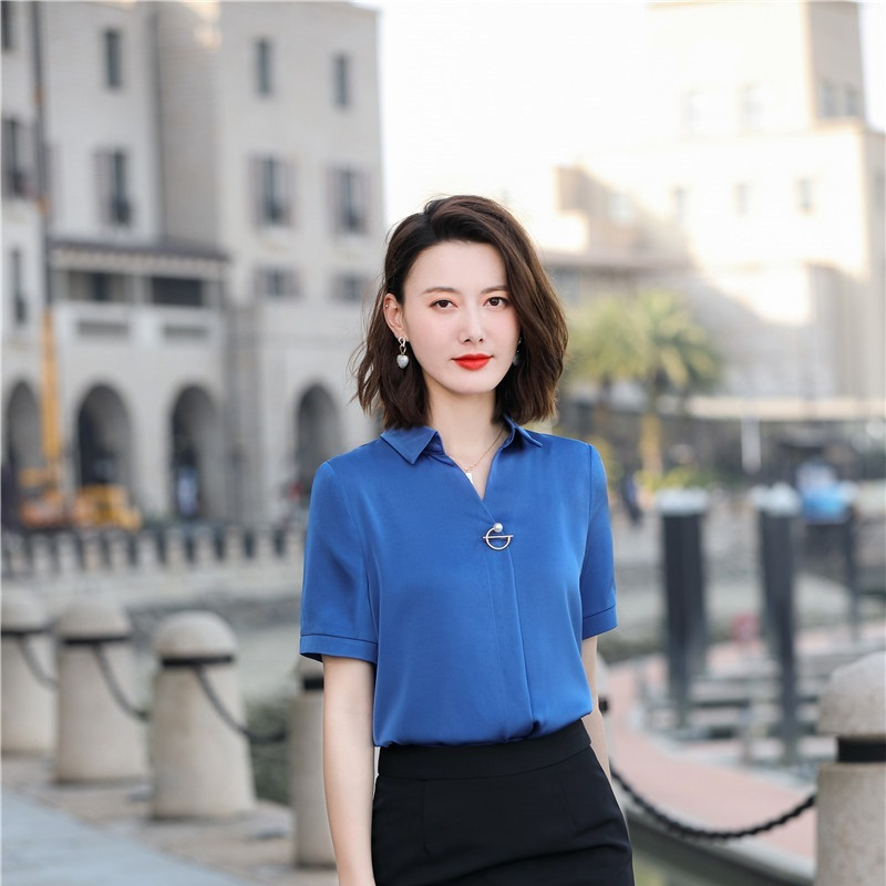 Ljetna uredska ženska radna odjeća 2021. Bluza Ženska gornja odjeća OL Formalni dizajni uniformi Poslovna košulja za žene veće veličine 5XL