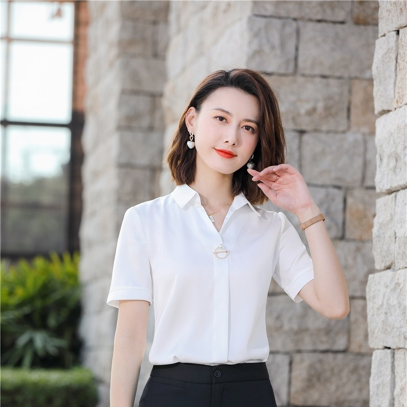 Ljetna uredska ženska radna odjeća 2021. Bluza Ženska gornja odjeća OL Formalni dizajni uniformi Poslovna košulja za žene veće veličine 5XL