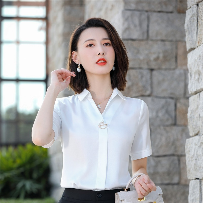 Ljetna uredska ženska radna odjeća 2021. Bluza Ženska gornja odjeća OL Formalni dizajni uniformi Poslovna košulja za žene veće veličine 5XL