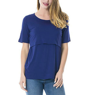 Vasaras topi grūtniecēm sievietēm grūtniecēm ar īsām piedurknēm T-krekli ikdienišķas T-krekli grūtniecēm Eleganti grūtnieču apģērbi, zīdīšanas tops