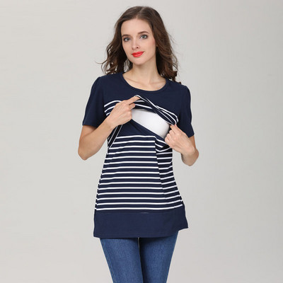 Jauns ikdienas maternitātes apģērbs grūtniecēm, kas baro bērnu ar krūti, grūtniecēm, kas baro bērnu ar krūti.