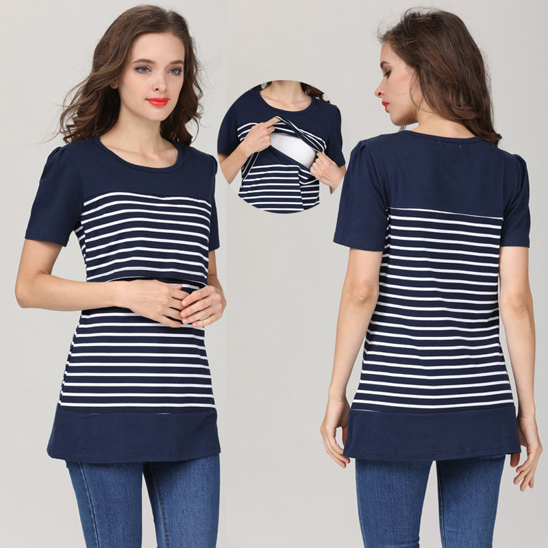 Jauns ikdienas maternitātes apģērbs grūtniecēm, kas baro bērnu ar krūti, grūtniecēm, kas baro bērnu ar krūti.