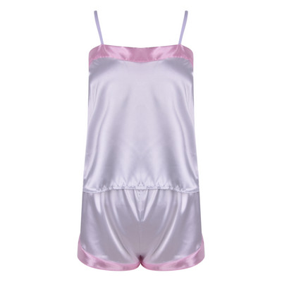 Satiinist pidžaama Seksikas pidžaama öösärk, magamisriided Koduriided Topid ja lühikesed naiste siidist pidžaamad ühevärvilised naiste pidžaamakomplekt 2023 Uus