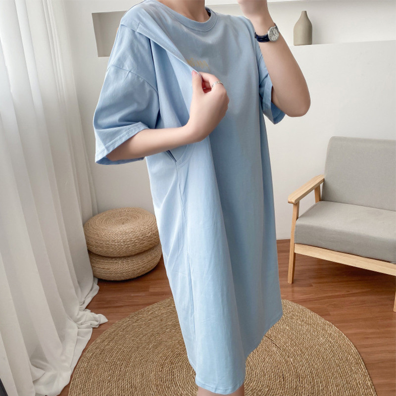 Rasedad Keskmise pikkusega põetamisprinter Lühikeste varrukatega T-särk Rasedate riided Top Rasedus Naiste riided Imetamisriided