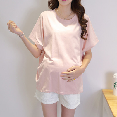 Rasedate naiste rasedatele mõeldud riided nukuvarrukad lühikeste varrukatega topid Raseduse T-särk rinnaga toitmise riided Ropa rasedate T-särk