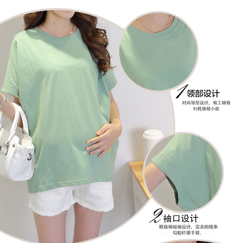 Rasedate naiste rasedatele mõeldud riided nukuvarrukad lühikeste varrukatega topid Raseduse T-särk rinnaga toitmise riided Ropa rasedate T-särk