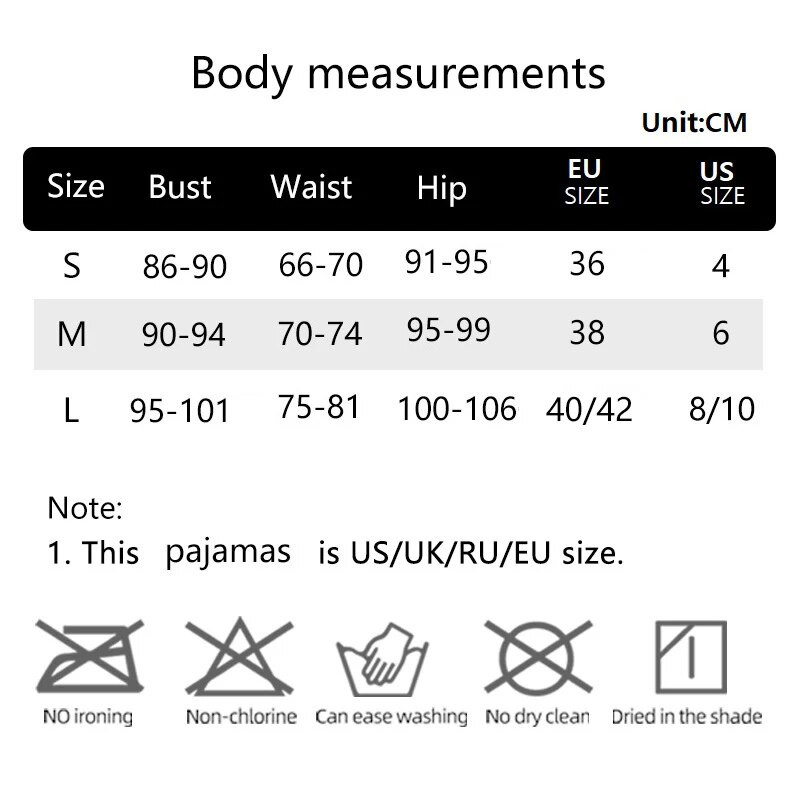 Sieviešu pidžamas guļamveļa pidžamas komplekts sporta kamzolis un šorti SML daudzkrāsu karikatūra bagāta krāsu druka Ventilācija ērta