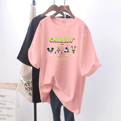 Cămașă pentru alăptare de maternitate Top pentru alăptare cu mânecă scurtă Tricou pentru alăptare Desene animate pentru sarcină Tricou ocazional cu fântână Ropa Embarazada