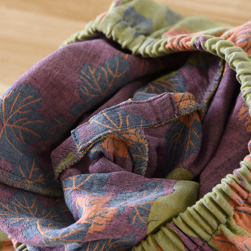 2024. aasta Jaapani kevade ja sügise uus naiste pidžaamakomplekt, 100% puuvillane vintage, pikkade varrukatega püksid, kaheosaline kodu sisustamiseks