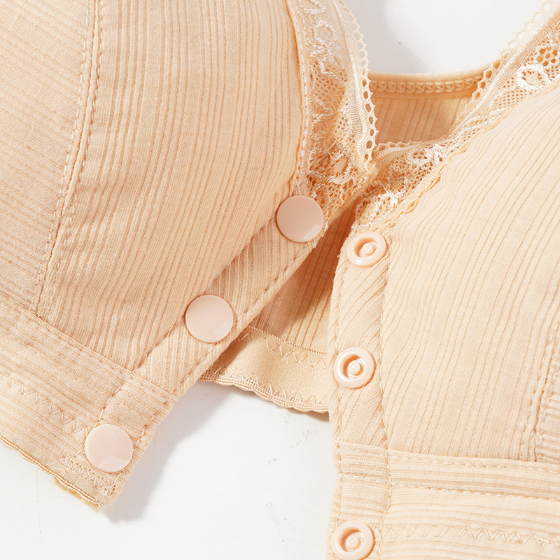 Rasedatele mõeldud pitsist rinnahoidja rinnahoidja eest, avamisnupp rinnahoidja rinnahoidja, pehme hingav magamispesu, suur ühevärviline rinnahoidja