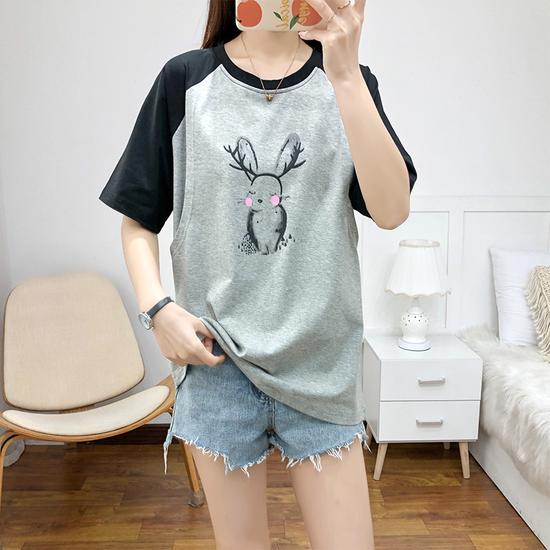 Armas jänku rasedate naiste triiksärk rinnaga toitmise T-särk Rasedatele naistele Rasedatele Riided Top Dropshipping 5037B