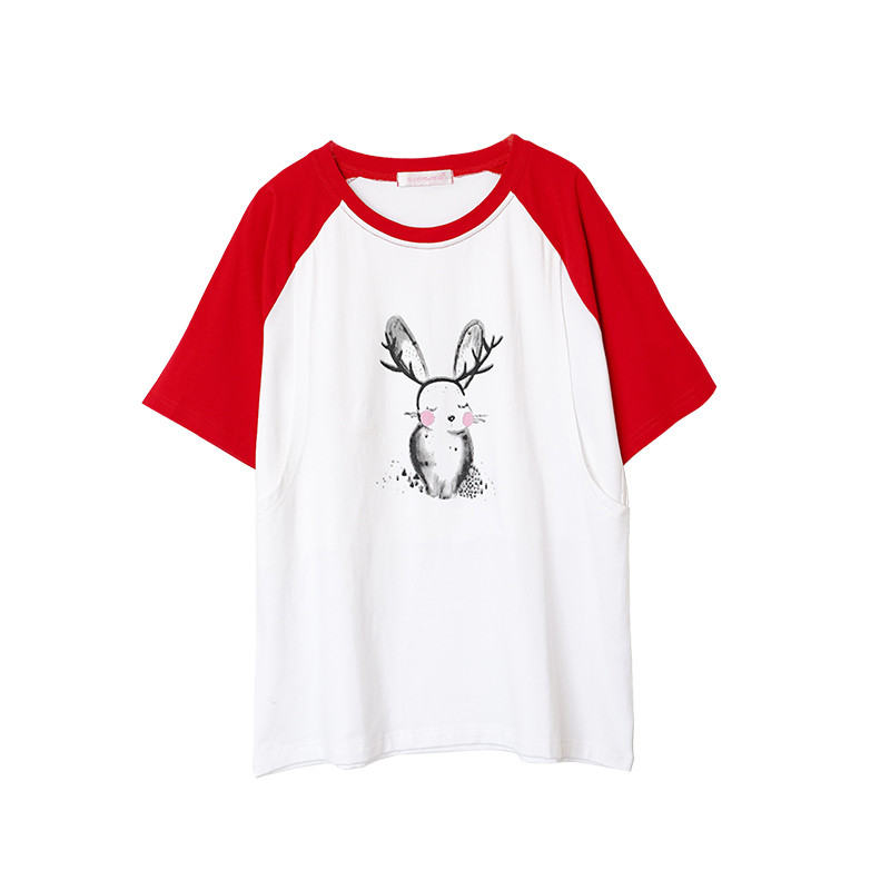 Armas jänku rasedate naiste triiksärk rinnaga toitmise T-särk Rasedatele naistele Rasedatele Riided Top Dropshipping 5037B