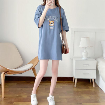 Καλοκαιρινό κοντομάνικο μπλουζάκι νοσηλευτικής εγκυμοσύνης 2024 Fashion print Μητρική γυναίκα Ρούχα θηλασμού Μπλούζες γαλουχίας Εγκυμοσύνη