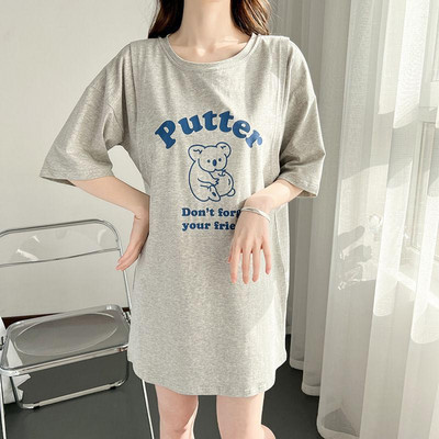 2024 Ljetna majica kratkih rukava za trudnice i dojilje Modni print Ženska odjeća za dojenje Majčine majice za trudnice