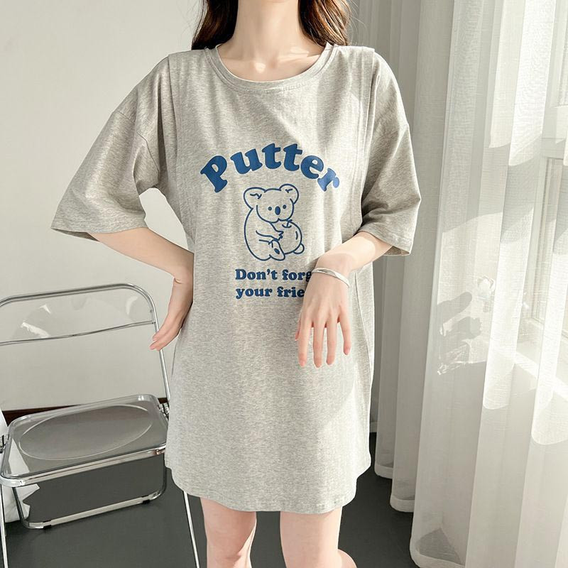 2024 Ljetna majica kratkih rukava za trudnice i dojilje Modni print Ženska odjeća za dojenje Majčine majice za trudnice