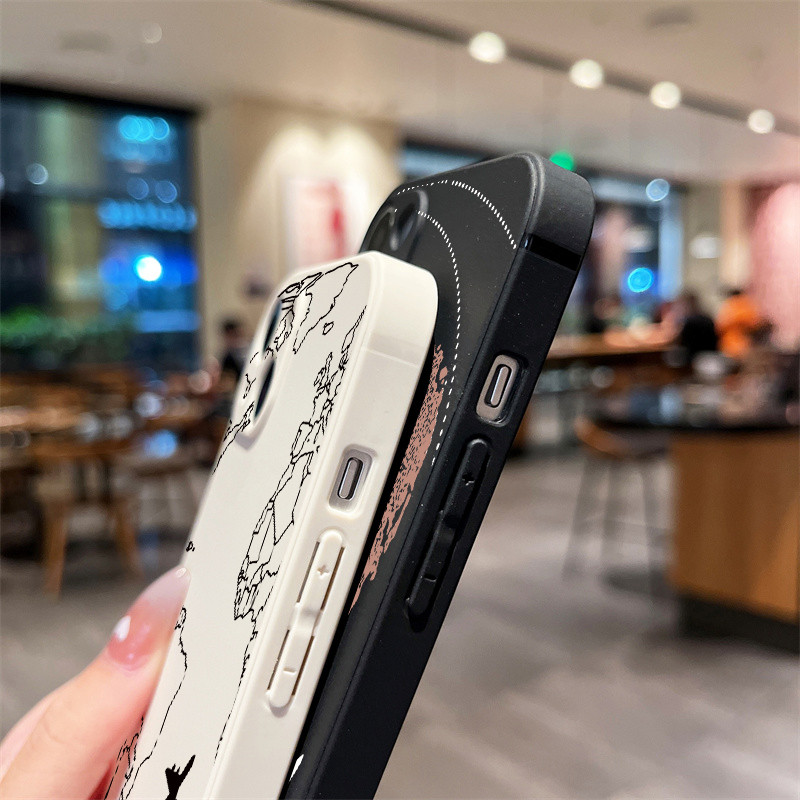 Planes World Map Travel Μαλακή θήκη τηλεφώνου για iPhone 15 11 13 12 Pro Max XS XR X 7 8 Plus SE2022 Κάλυμμα για iPhone 14 Pro Max Θήκες