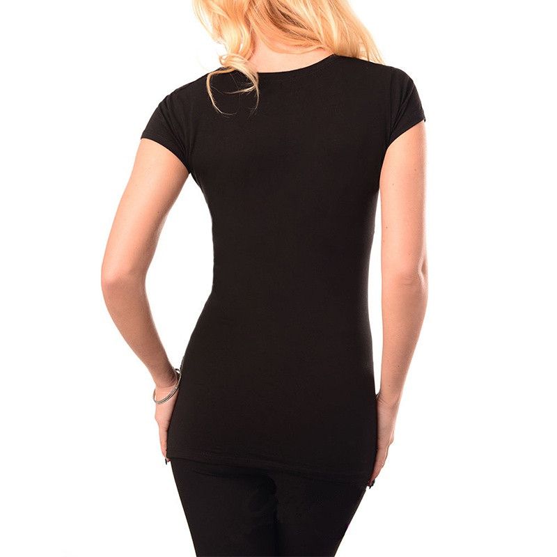 Μπλουζάκι εγκυμοσύνης με εμπριμέ εμπριμέ μπλουζάκι με κοντομάνικο λαιμόκοψη