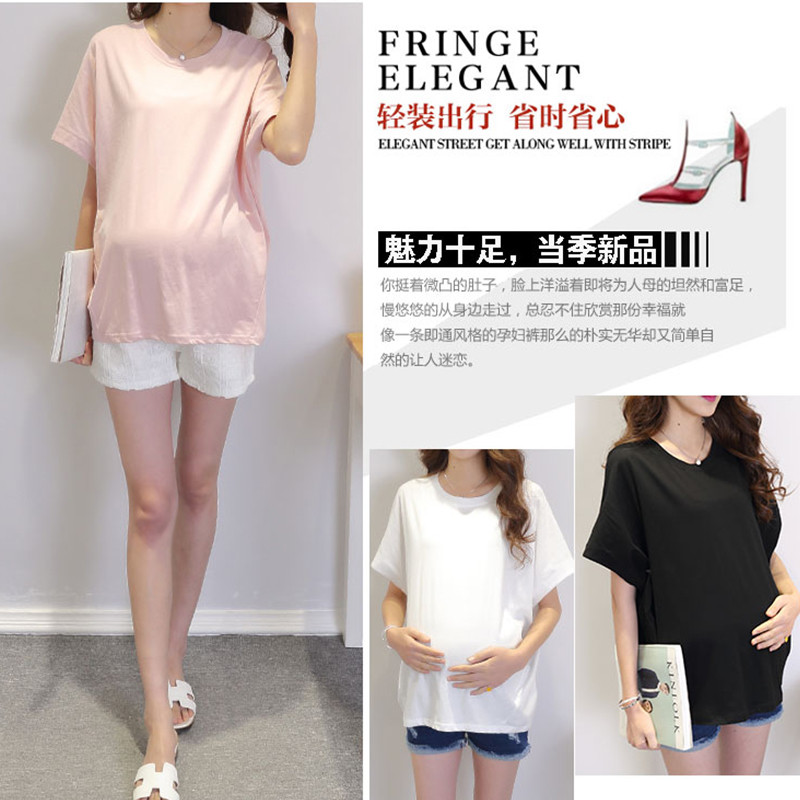 Rasedate lühikeste varrukatega särgid Rasedate imetamise topid Rasedatele Suvine Pluus Rinnaga toitmine O-kaelusega Seksikas topp rasedatele riided